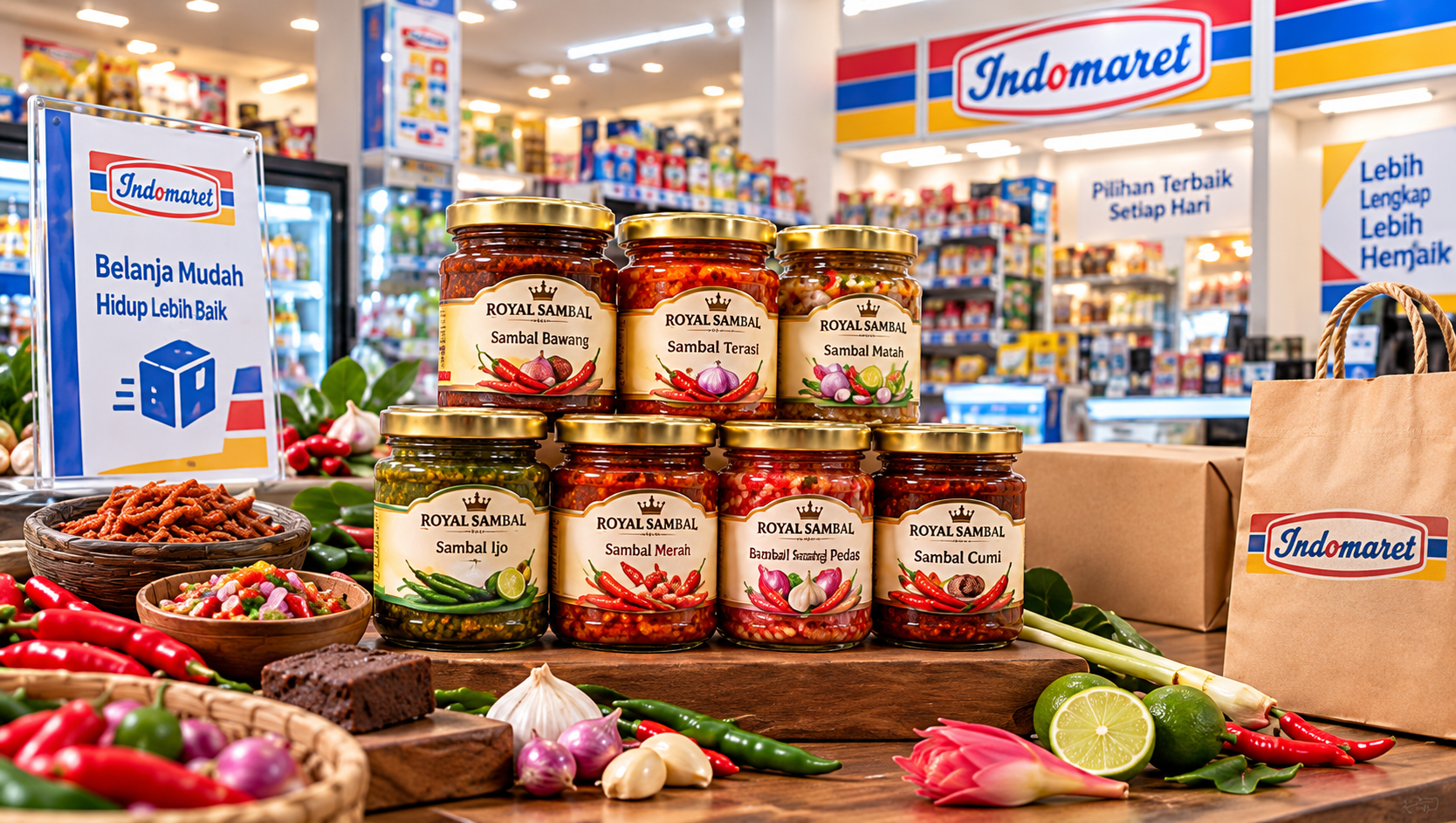 Bikin Bule Ketagihan! Jualan 3 Sambal Ini ke Luar Negeri via Indomaret